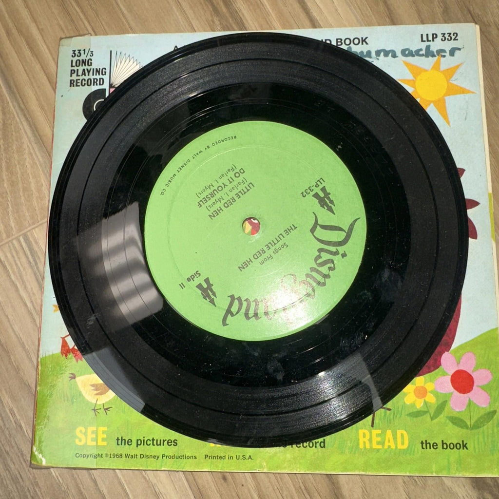 The Little Red Hen Disneyland Record And Book Vinyl New