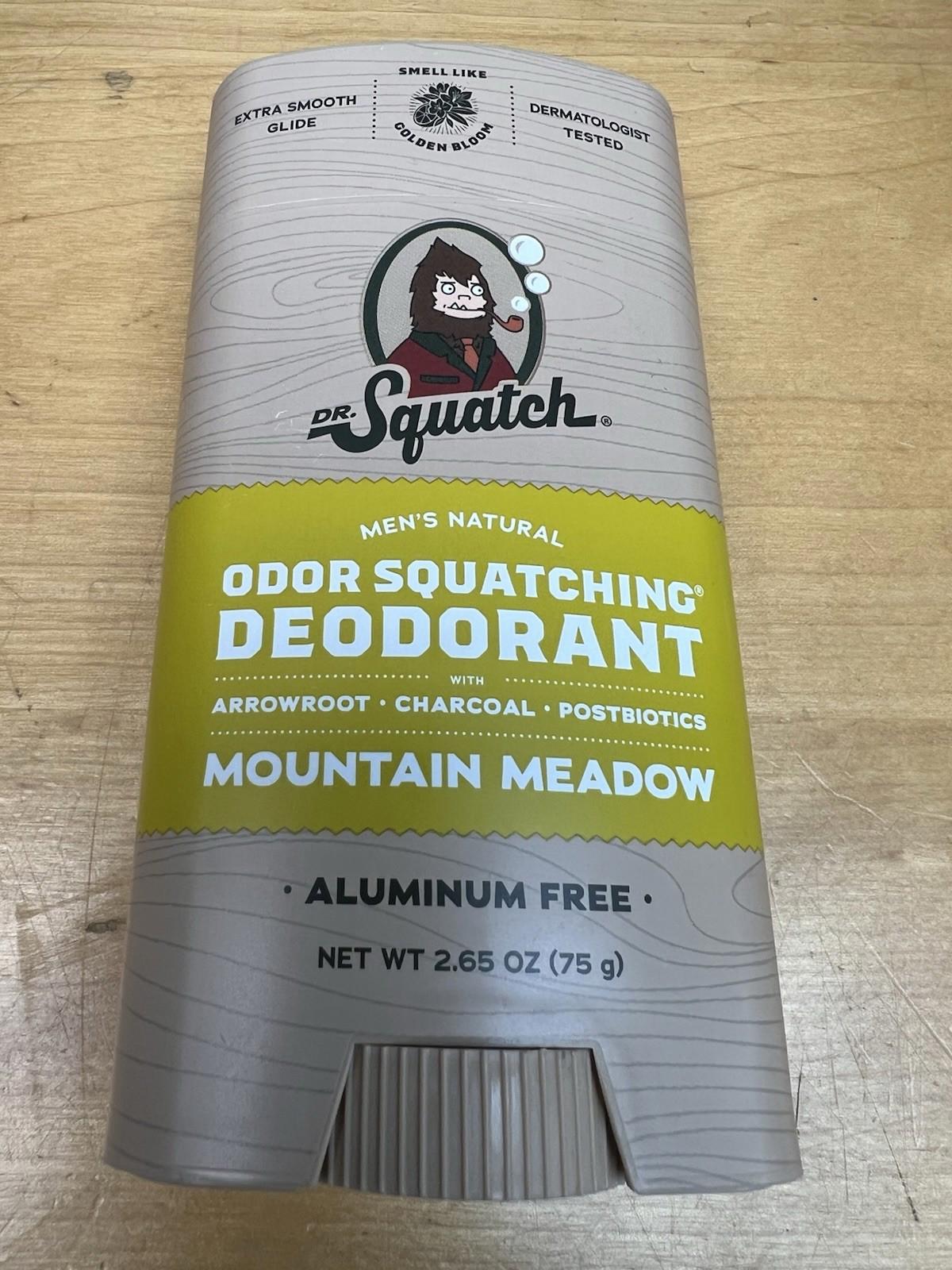 Dr Squatch Mountain Meadow Aluminum Free Natural Deodorant