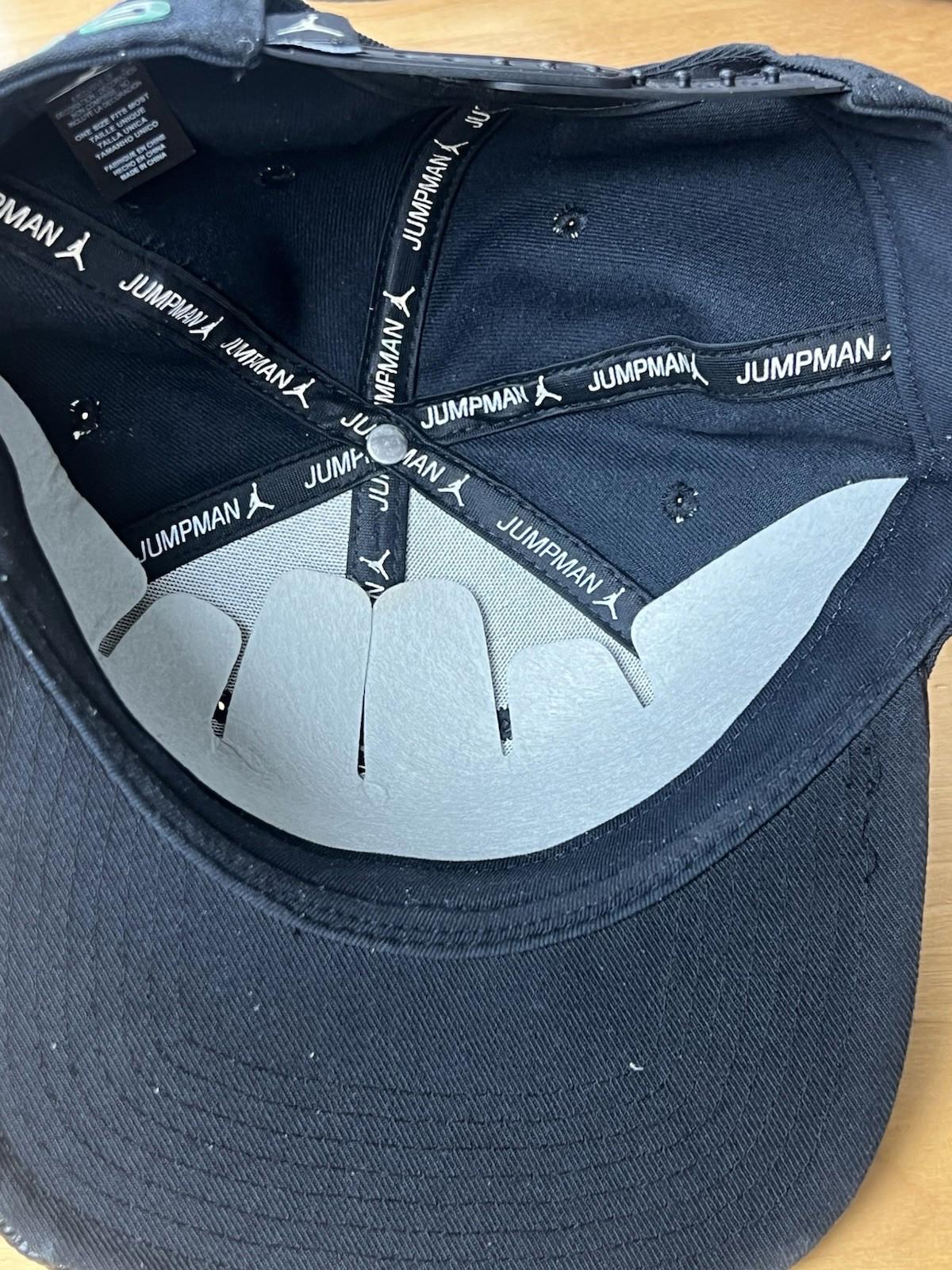 Air Jordan Men Black Leather Brim SnapBack NBA Basketball