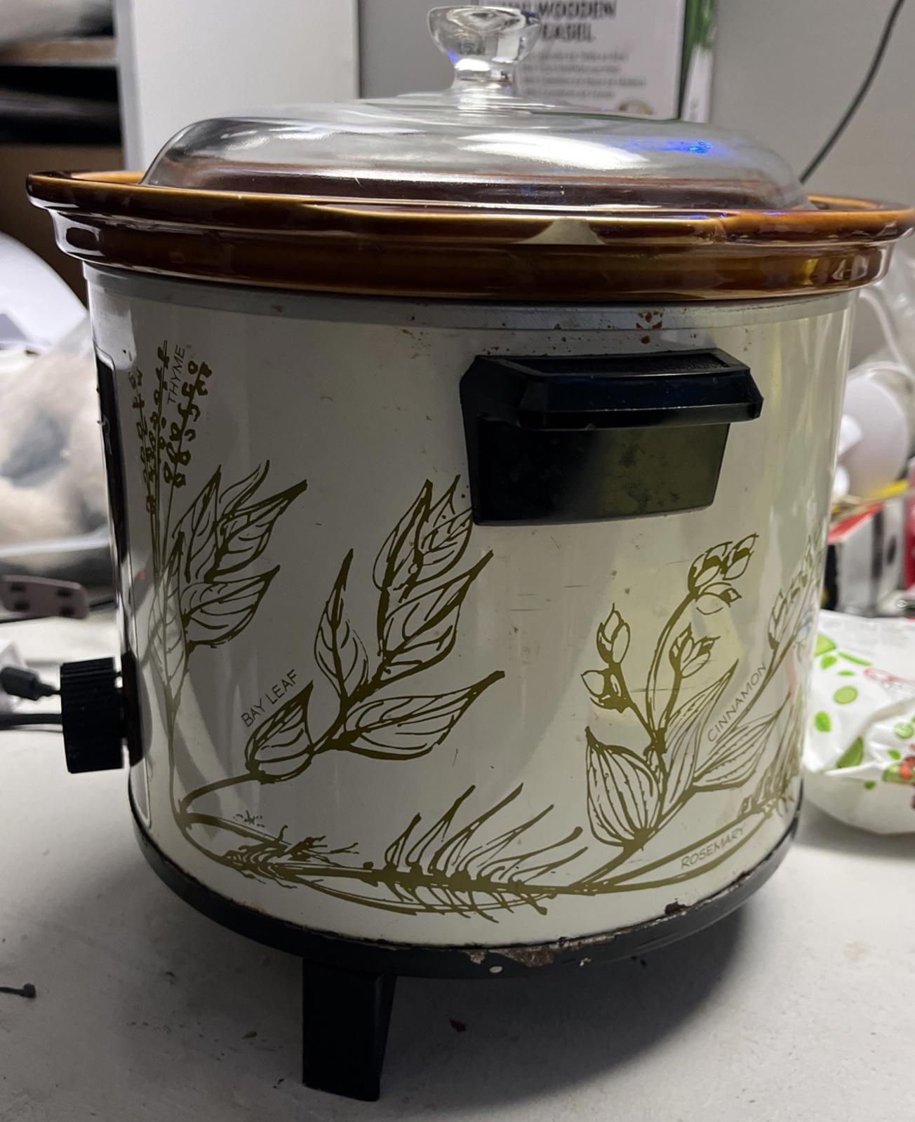 Vtg Hamilton Beach Model 415 Crock Watcher 4 Qt Slow Cooker