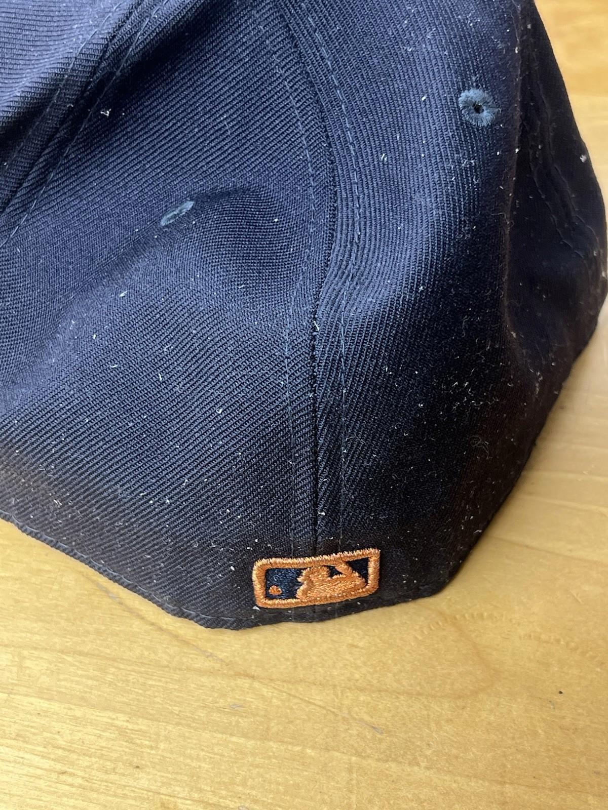 New York Yankees Black Orange Stitching New Era 7 3/4 Fitted