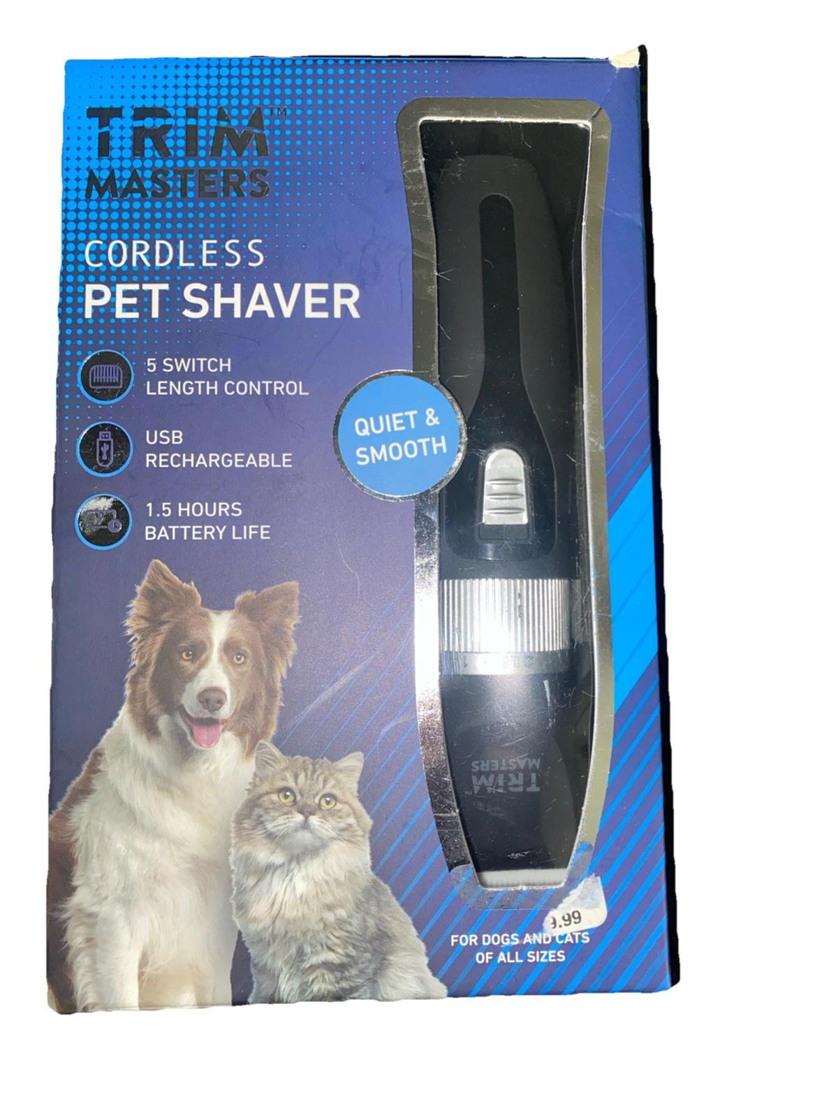 Trim Master Rechargeable Cordless Pet Shaver