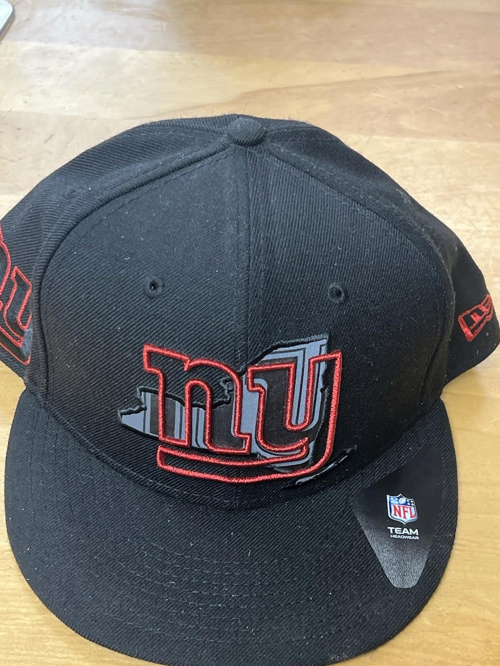 New York Giants Hat Cap Black 7  3.4 Fitted New Era 59Fifty NFL State Profile