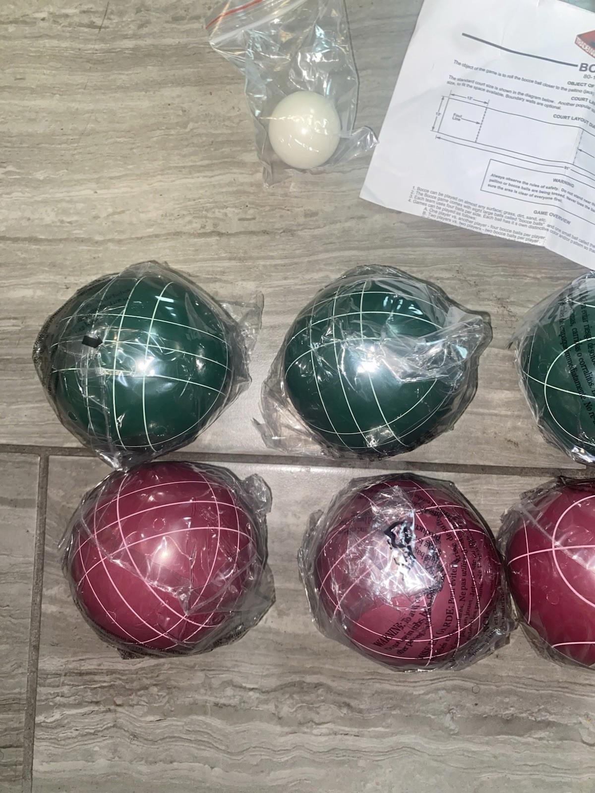Bocce Ball Set Regulation Size - Lawn Game for Backyard