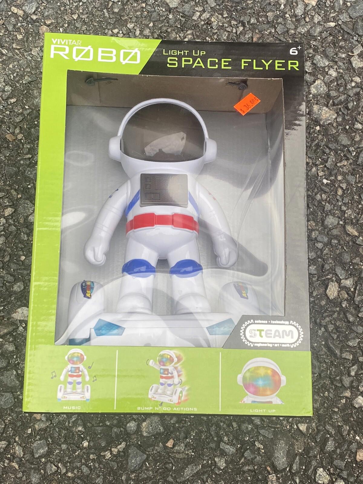 VIVITAR Robo Light Up Space Flyer Music, Bump N Go, Light Up