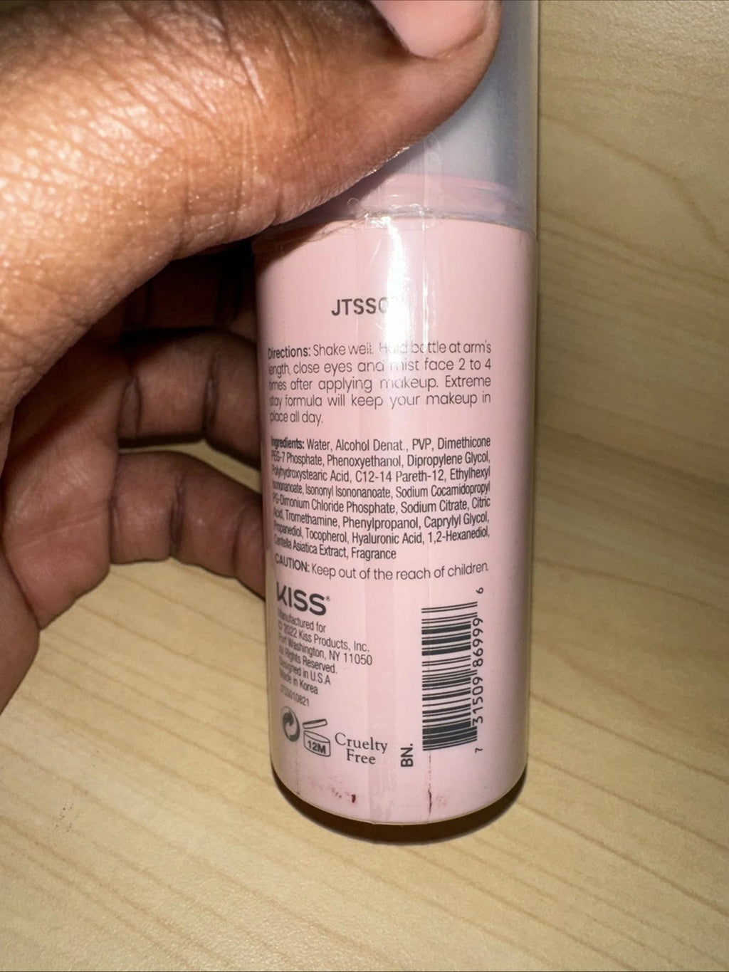 JOAH Set-Fection Transfer Proof Extreme Stay Setting Spray, Infused with...