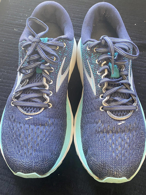 Brooks Ghost 11 Womens Size 10B Shoe Running Blue No Insoles