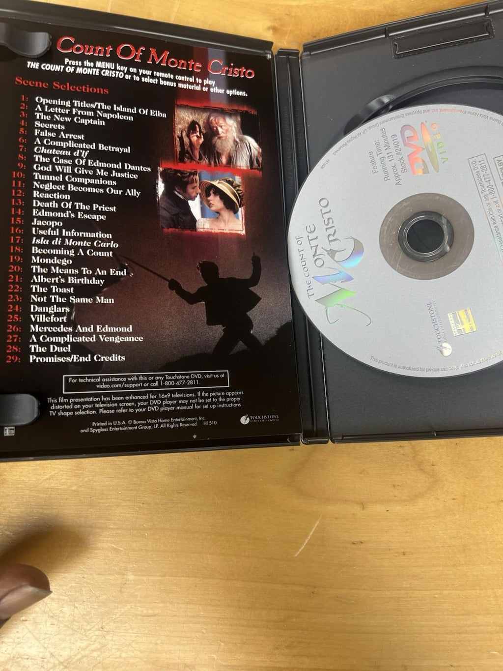 The Count of Monte Cristo (DVD, 2002)
