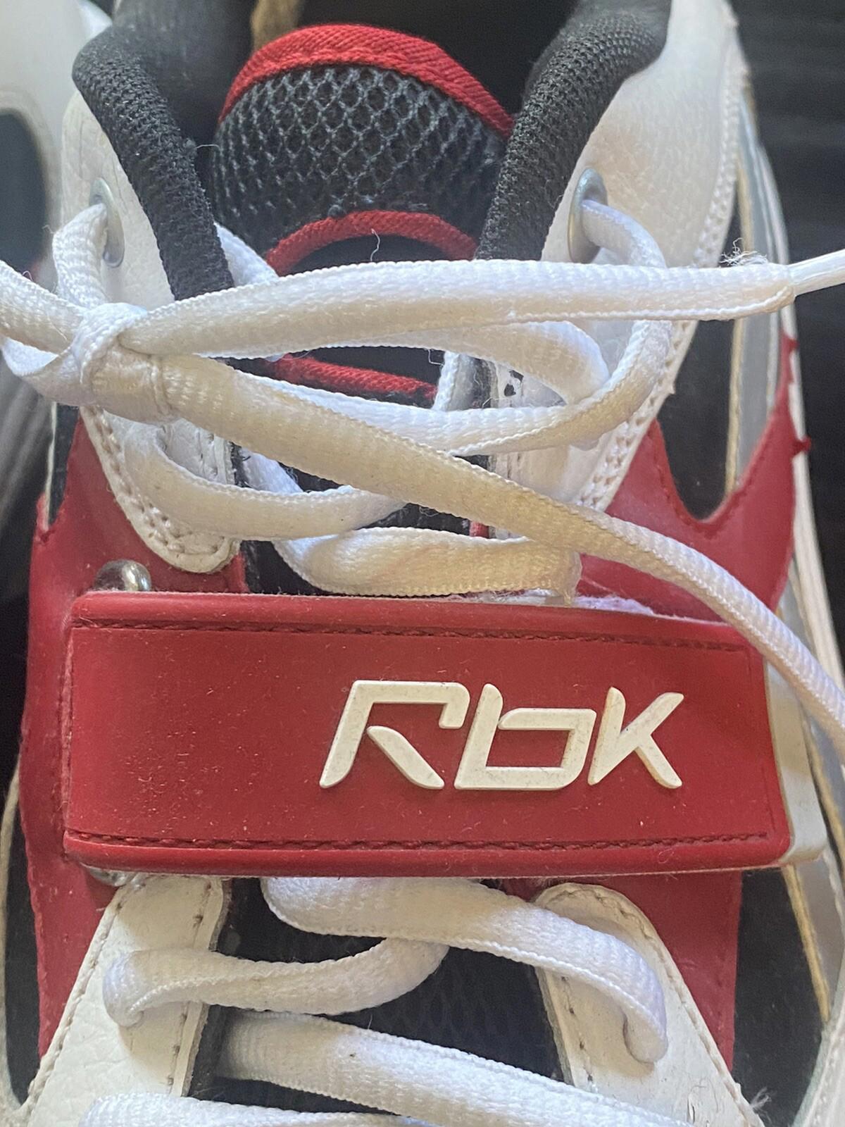 Reebok RB-704 FLU 2-177611 red black white shoes Size 12