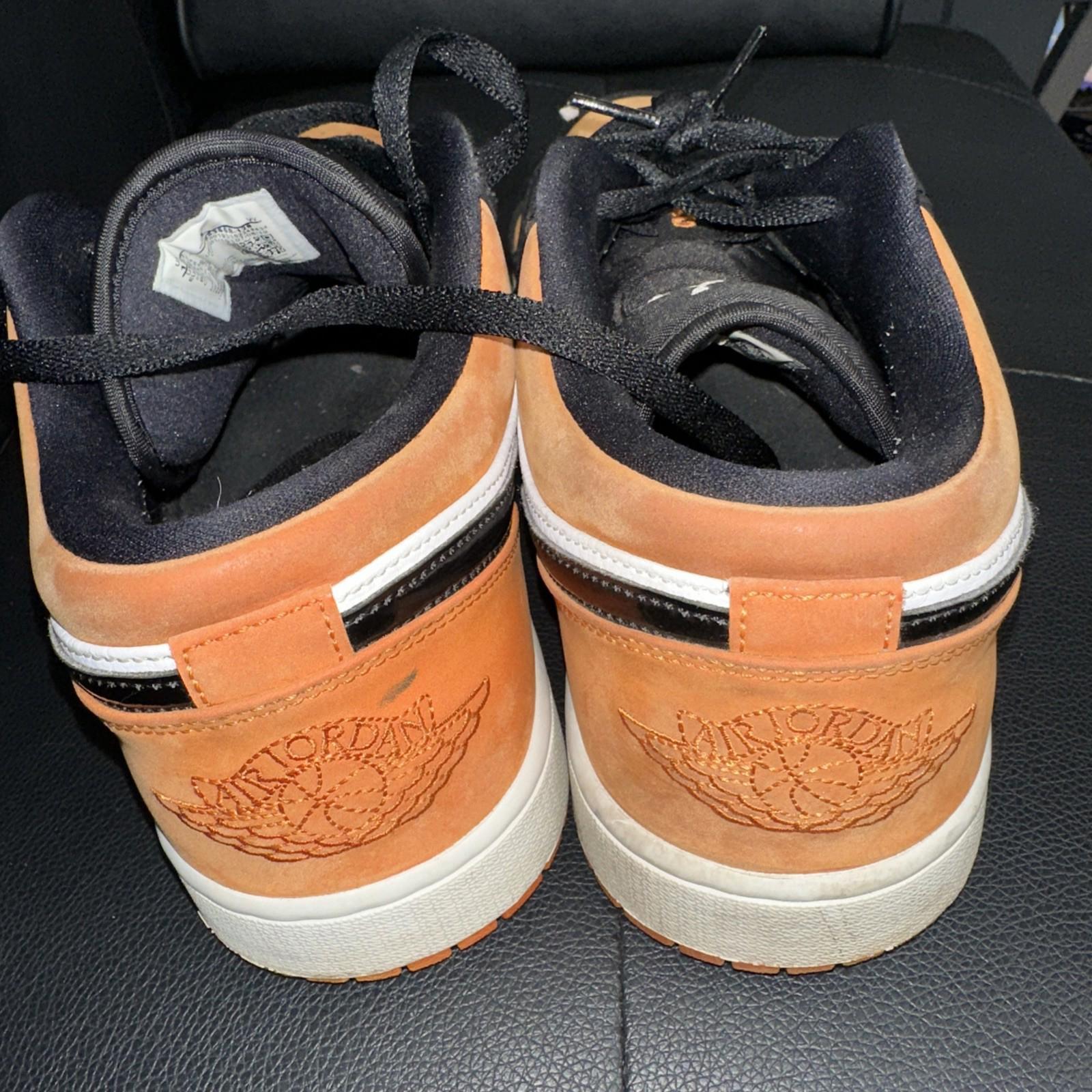 Nike Air Jordan 1 Low Shoes Mens Size 13 Orange 553558-128