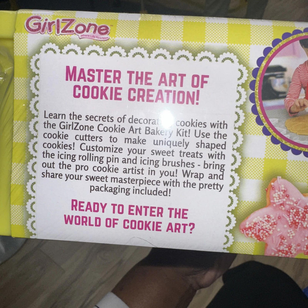GirlZone Cookie Art Bakery Kit Decorate Cookies Using Sugar