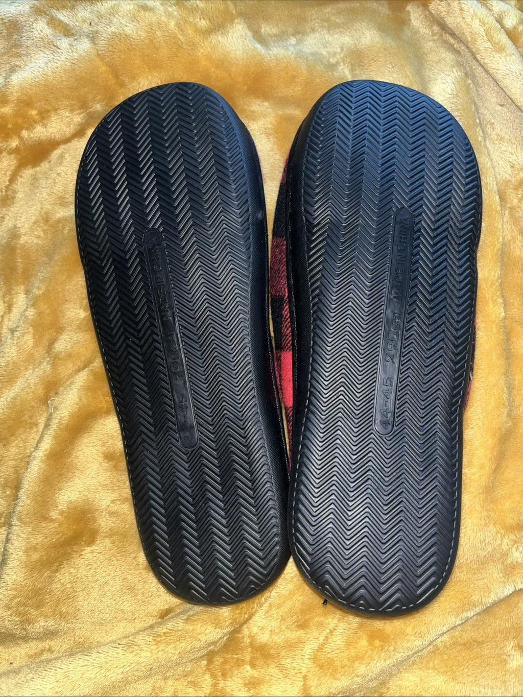 Christmas Indoor Fuzzy Shoes Flat Plaid Household 10