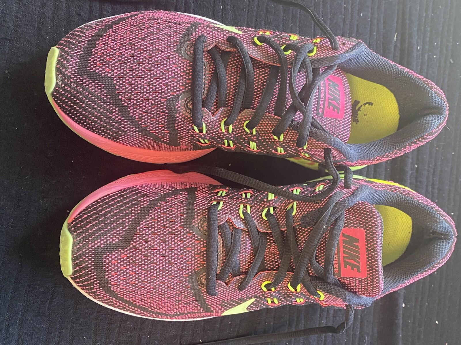 Nike Air Zoom Structure 8 Pink Power Ghost Green Black Volt