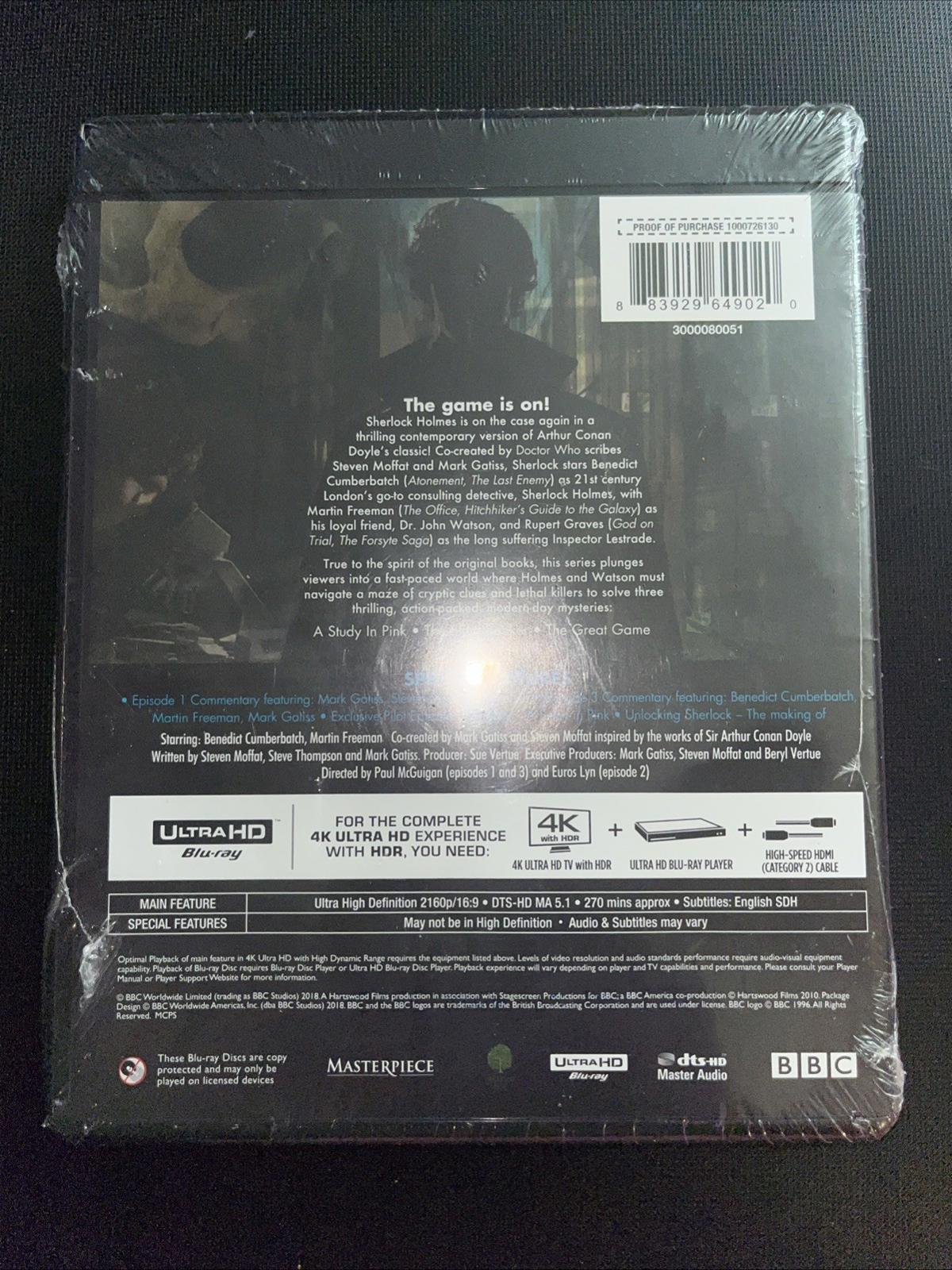 Sherlock Season One 4K UHD Blu-ray Benedict Cumberbatch NEW