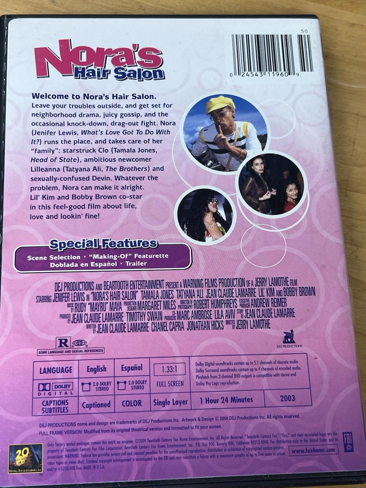 Noras Hair Salon DVD Full Screen Jenifer Lewis Tamala Jones