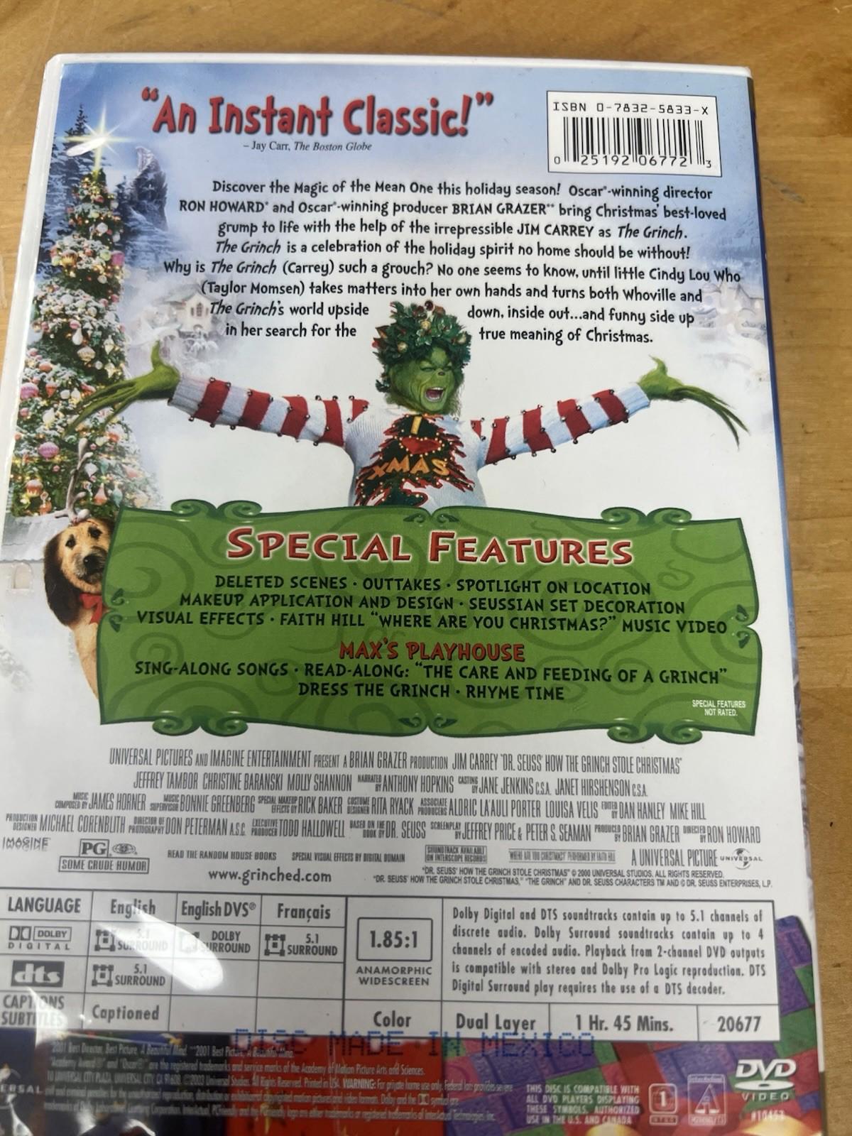 Dr. Seuss' How the Grinch Stole Christmas widesceen DVD