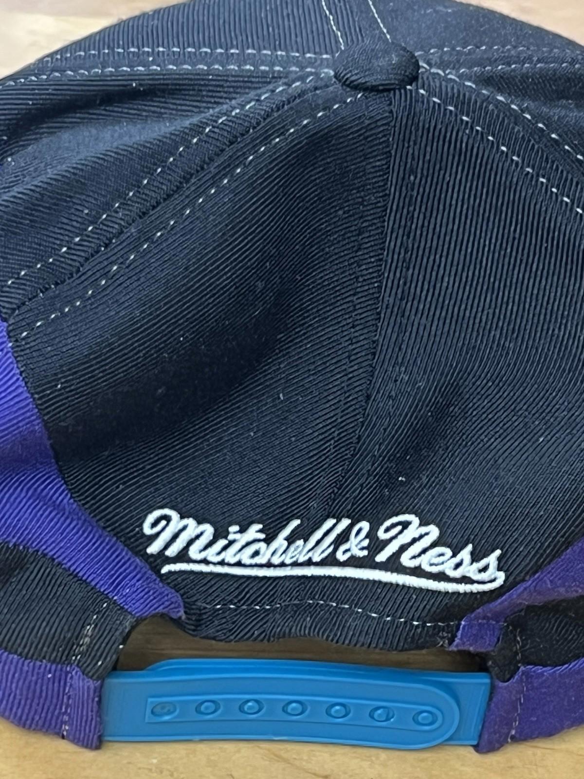 Charlotte Hornets Mitchell & Ness Teal Black Trim Snapback  Hat 2014