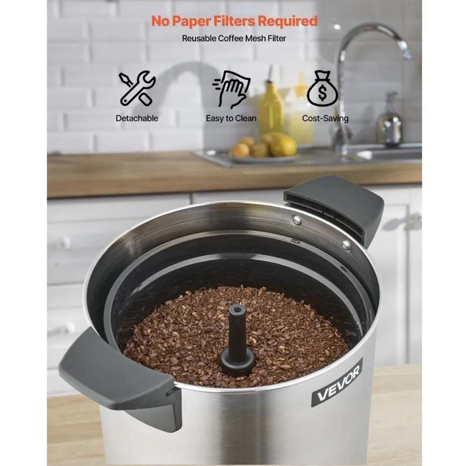 Vevor Electric Coffee Urn Wnskft10 Commercial Coffee Maker
