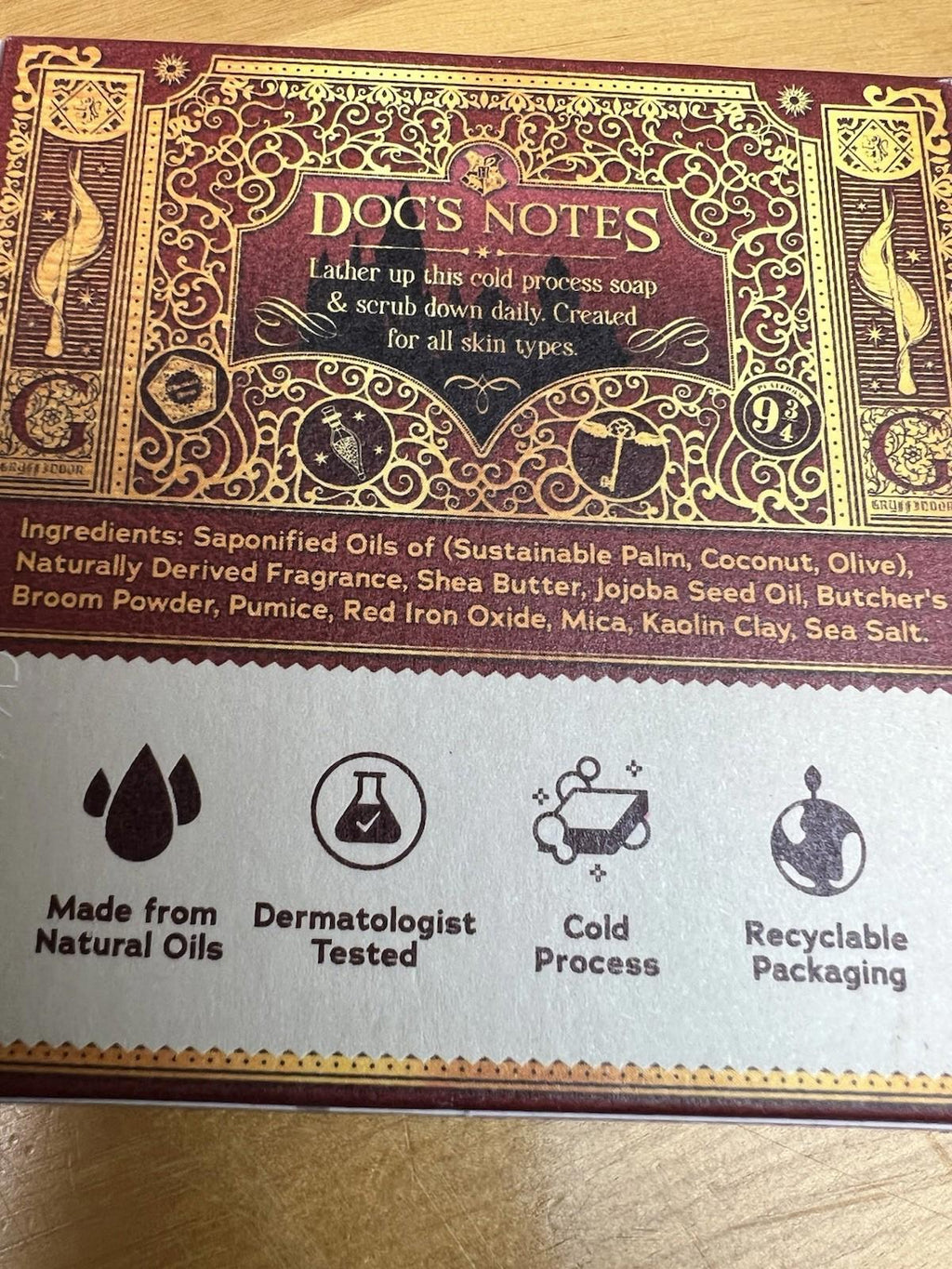 Dr. Squatch Men's Natural Soap Harry Potter The Chosen One