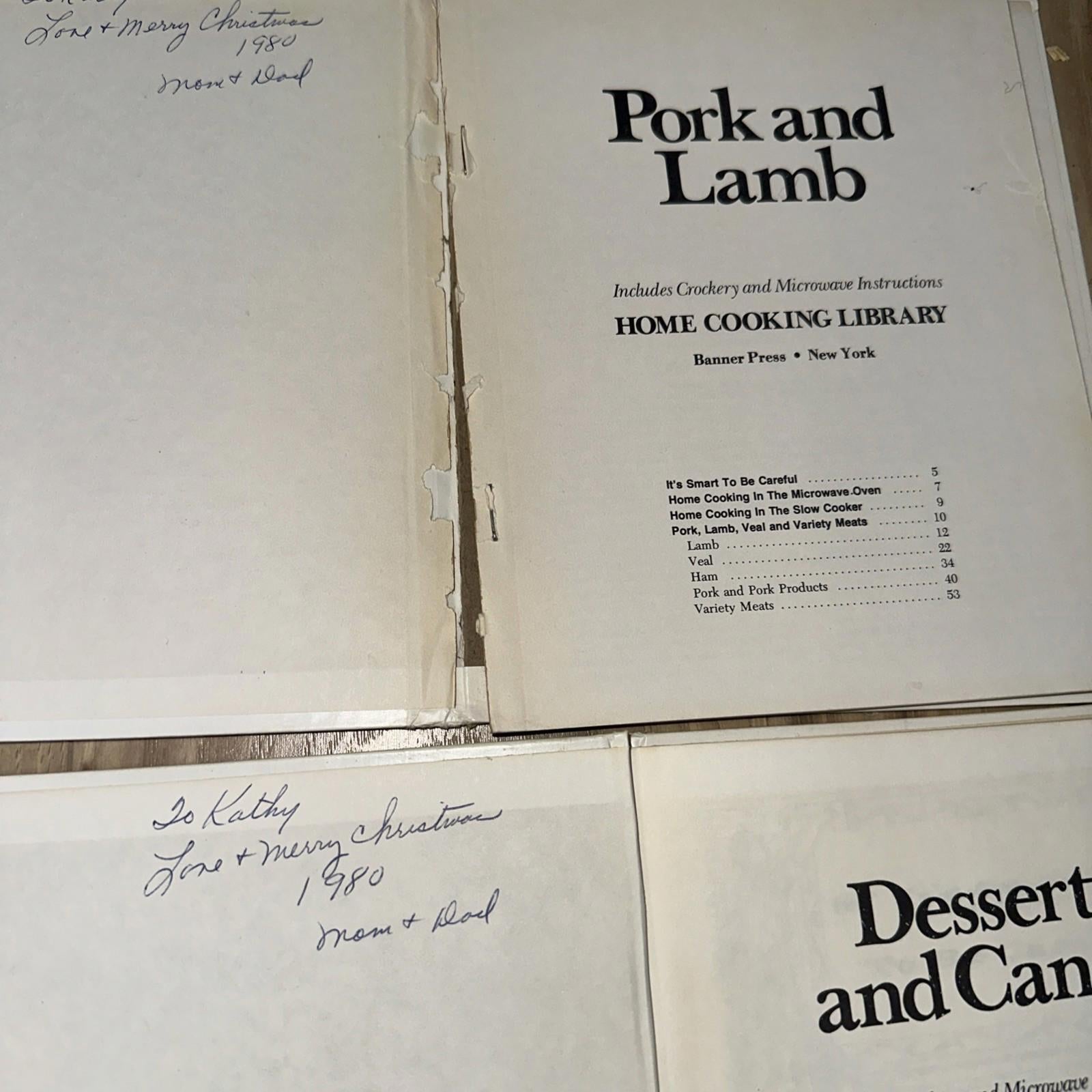 Home Cooking Library by Banner Press 1978 Lot of 9 Books vtg
