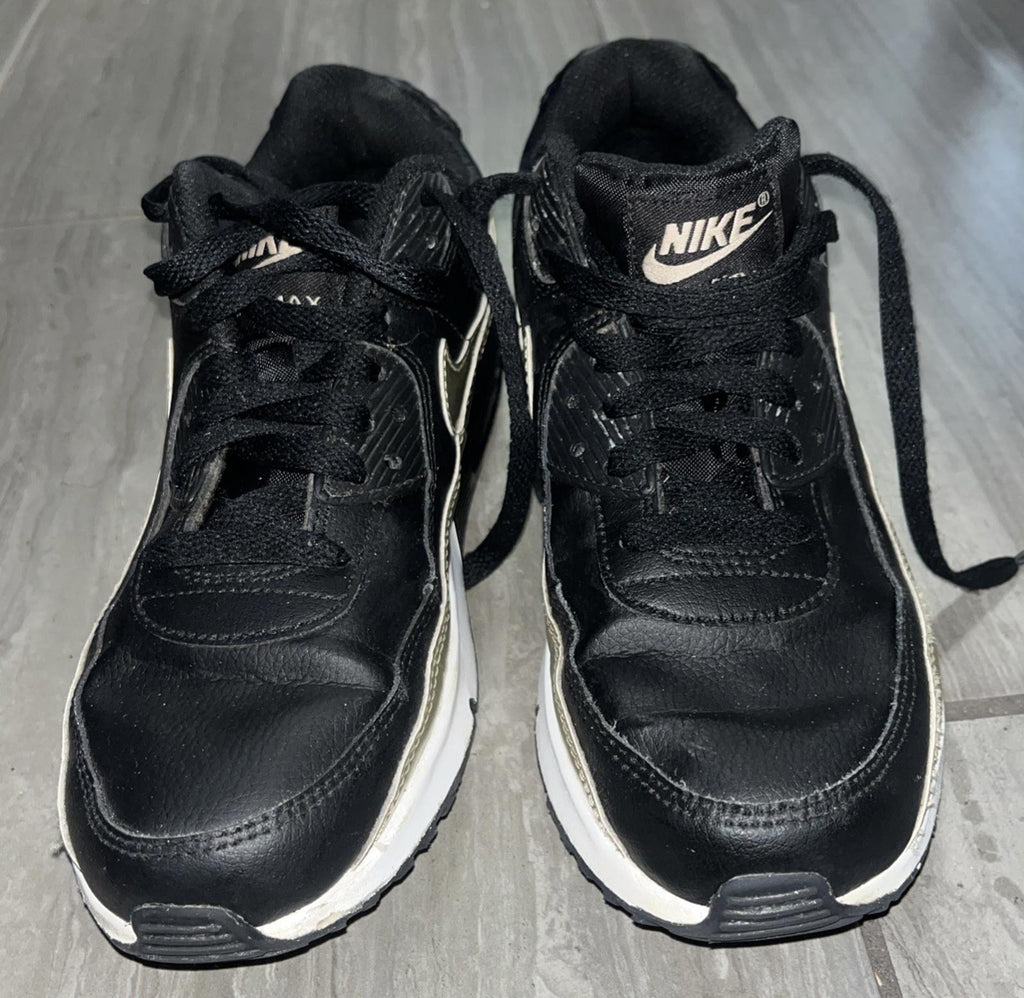 Nike Air Max 90 LTR GS Black Gold CD6864 008- Size 6.5Y w 8