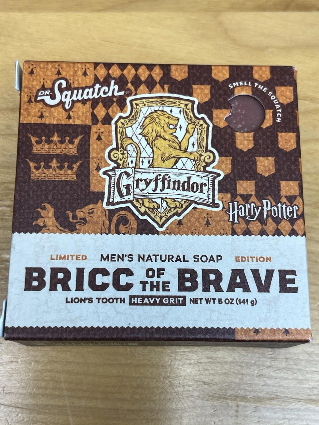 Dr Squatch Mens Natural Soap Harry Potter Bricc Of The Brave