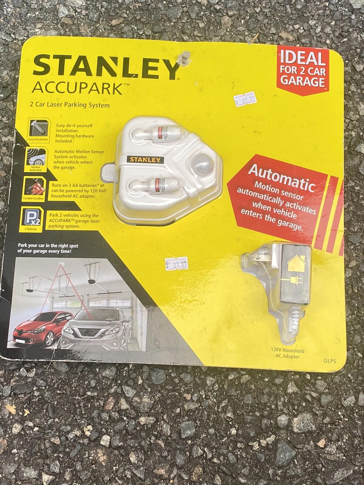 NEW Stanley Accupark Garage Parking 2 Car Laser Parking