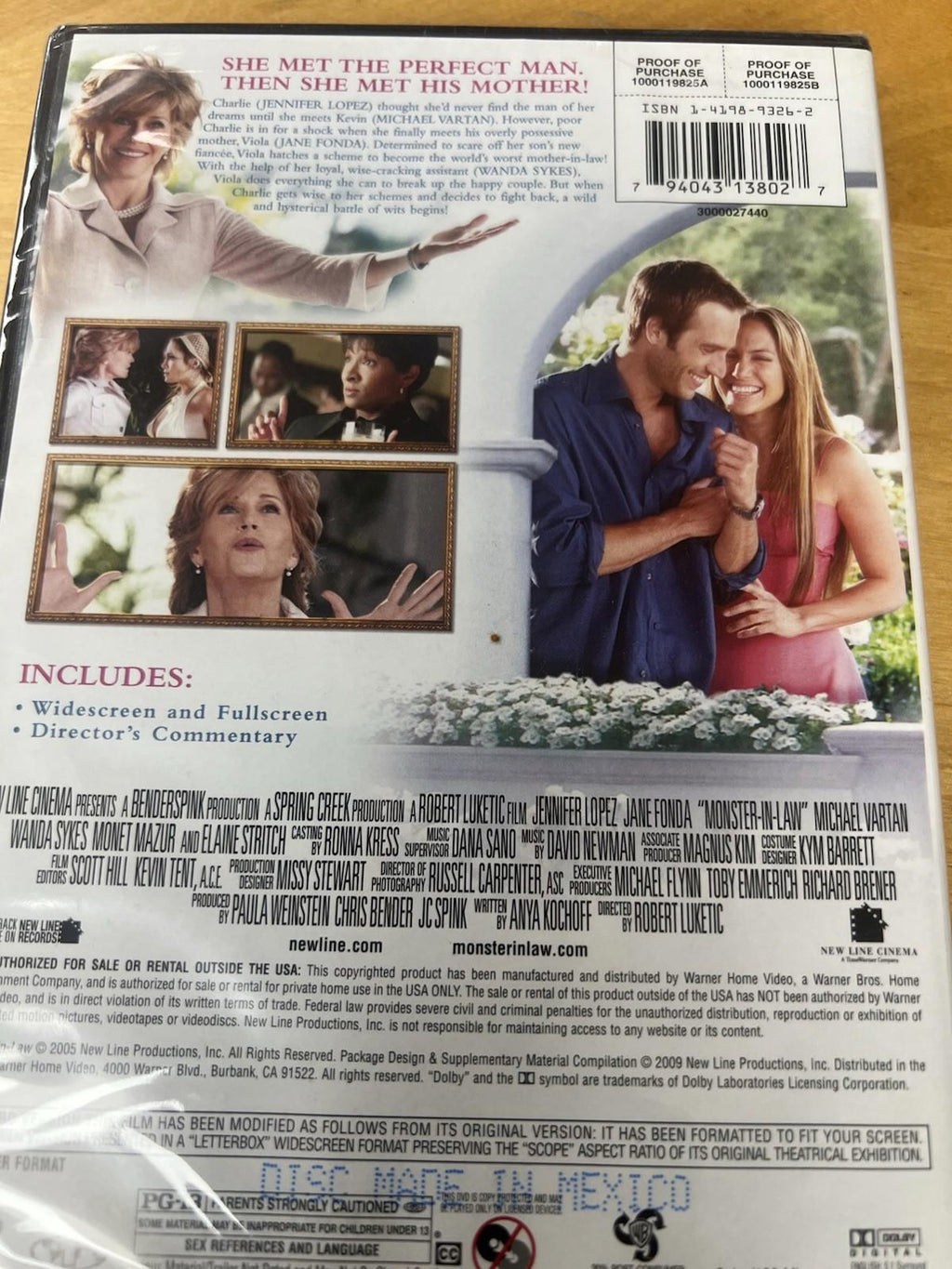 Monster-in-Law (DVD, 2009) BRAND NEW SEALED