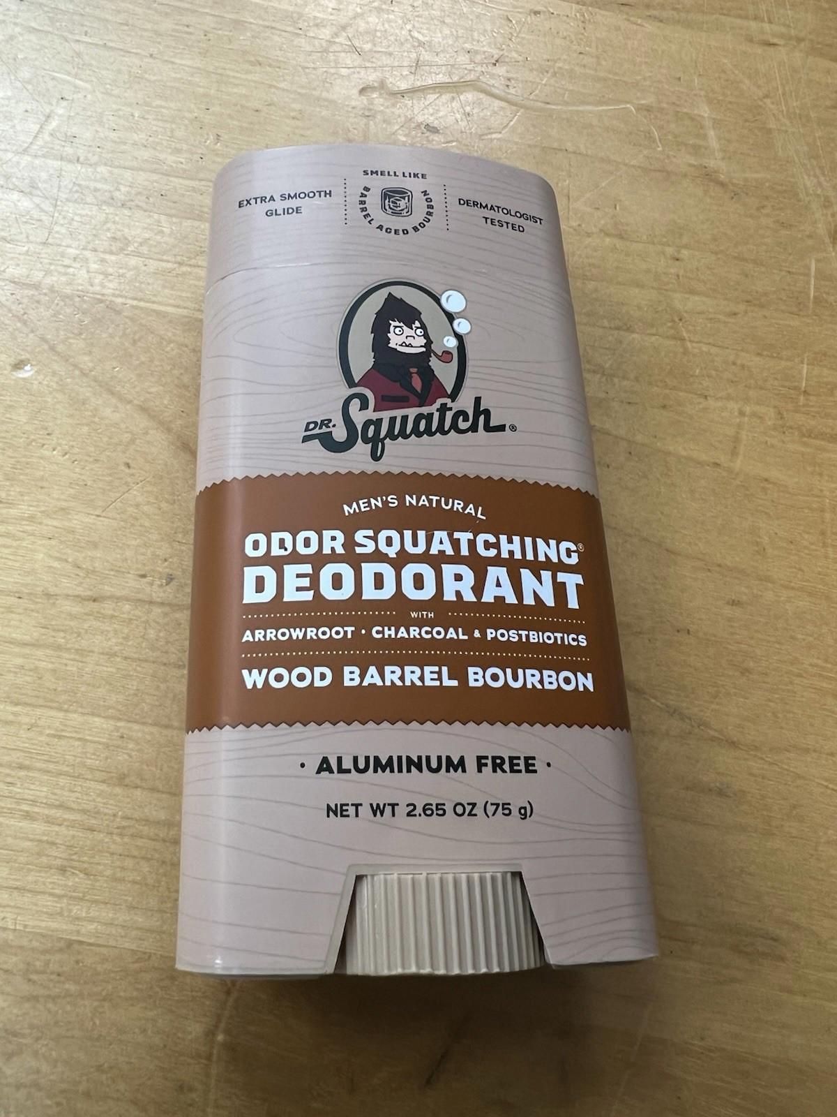 Dr. Squatch Wood Barrel Bourbon Deodorant 2.65 oz