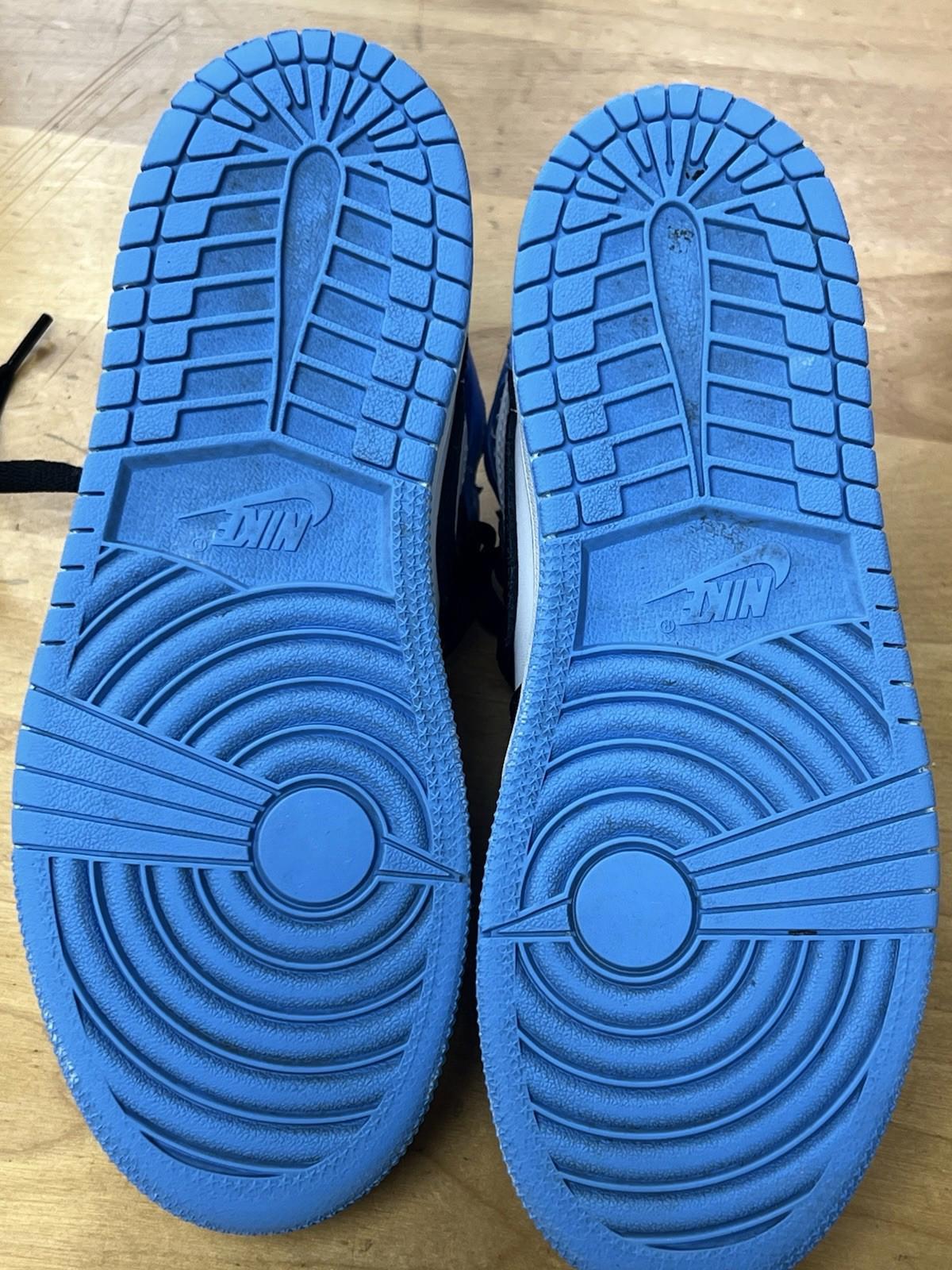 Jordan Air Jordan 1 Mid Shoes Boys  3Y Blue Black Basketball