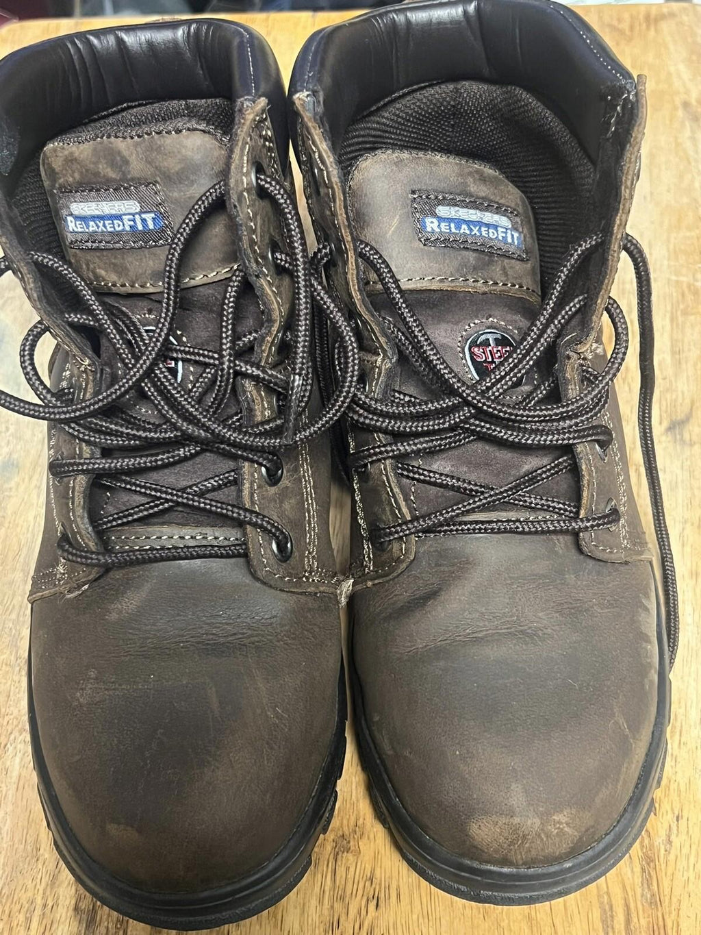 Skechers Relaxed Fit Women 6.5 76561 Workshire Steel Toe