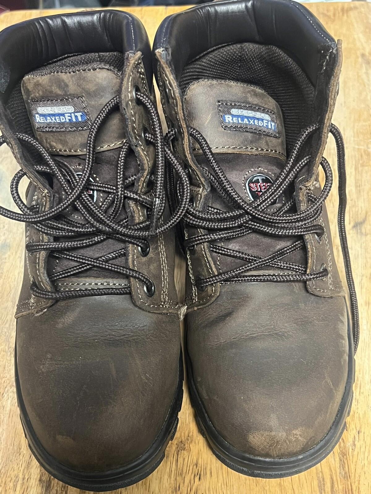 Skechers Relaxed Fit Women 6.5 76561 Workshire Steel Toe