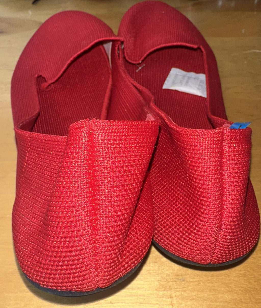 Forever Red Knit Ballet Flat Women's Size 10 Preppy Academia