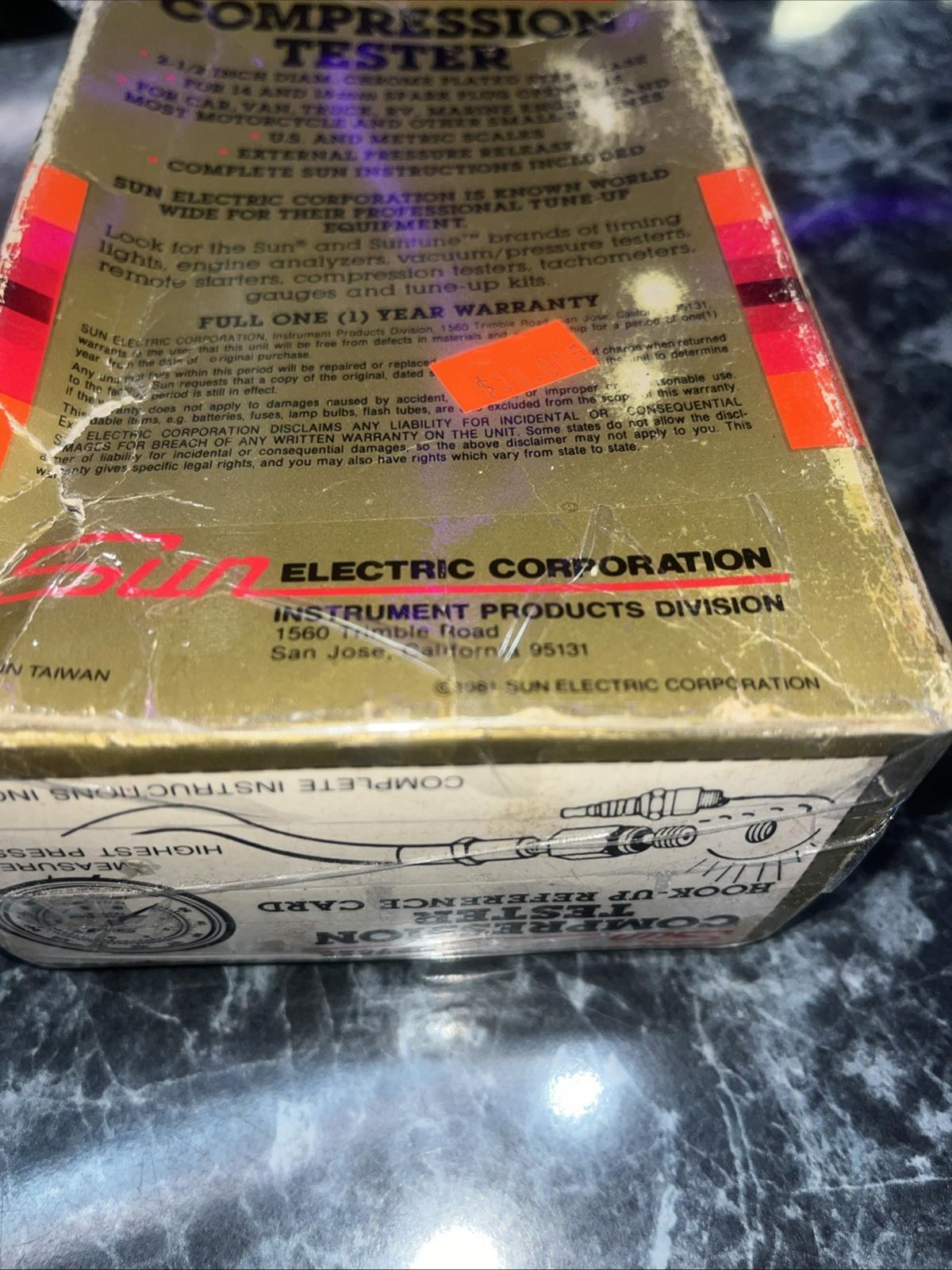 Vintage Sun Vacuum Pressure Tester CP7825