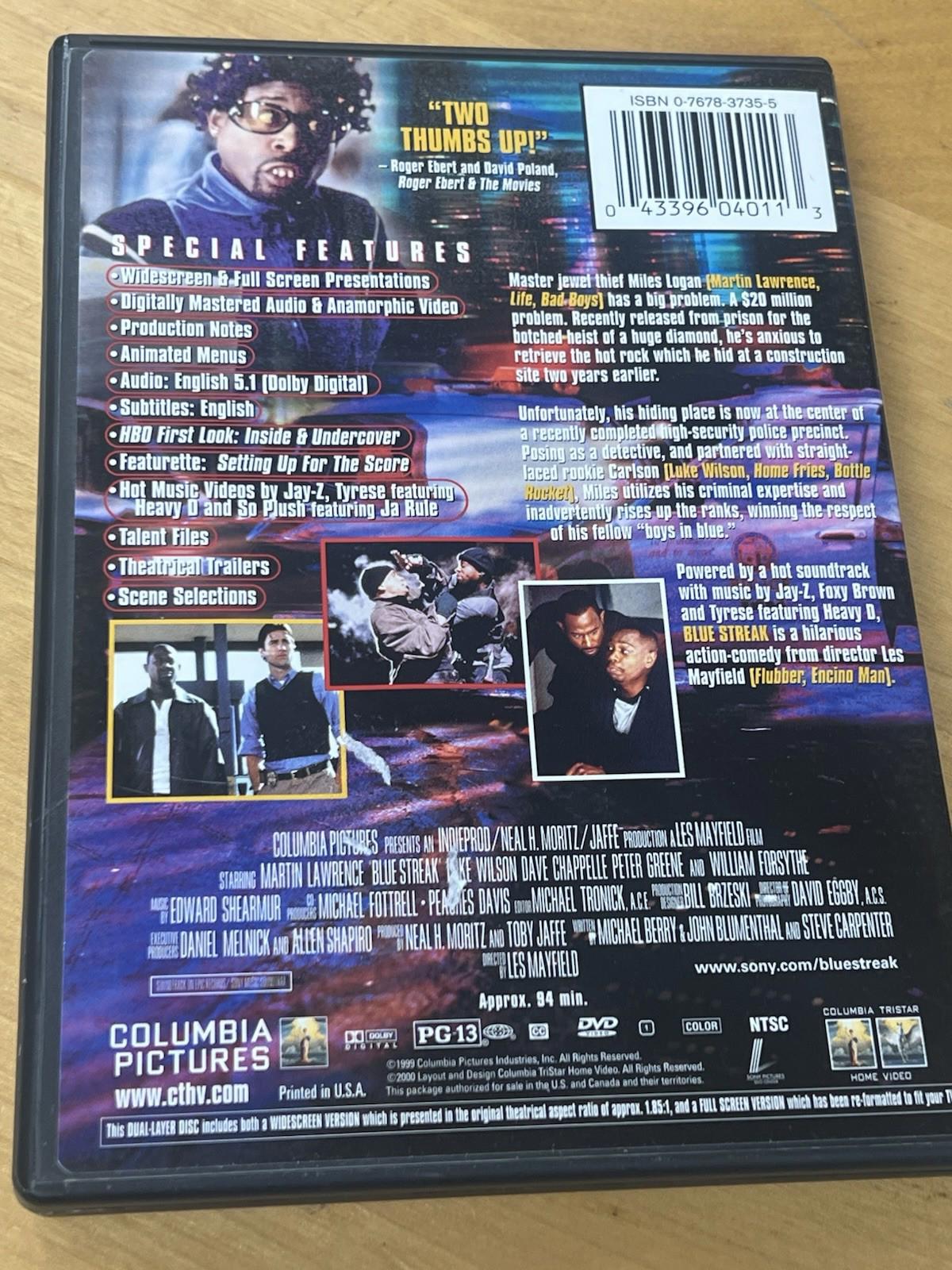 Blue Streak Dvd