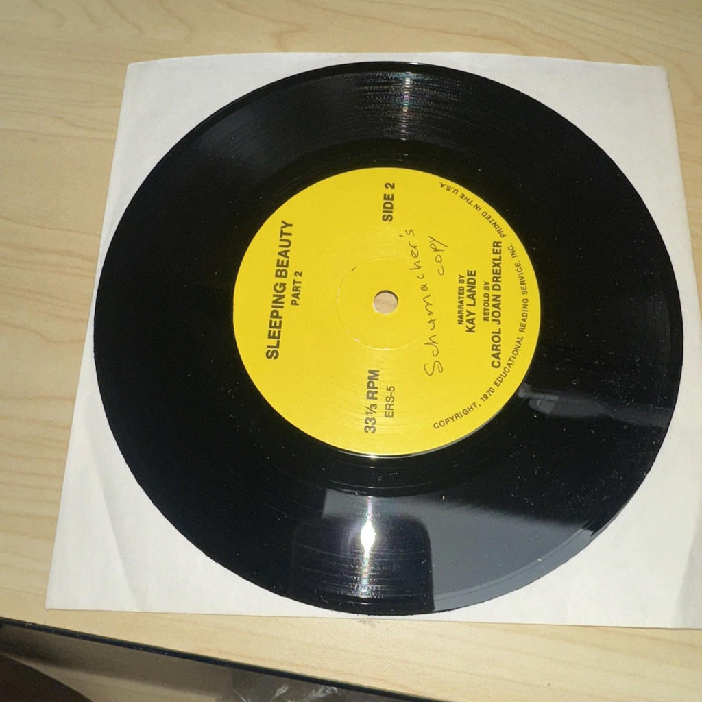 Sleeping Beauty Educational Reading Service Book & 45 RPM