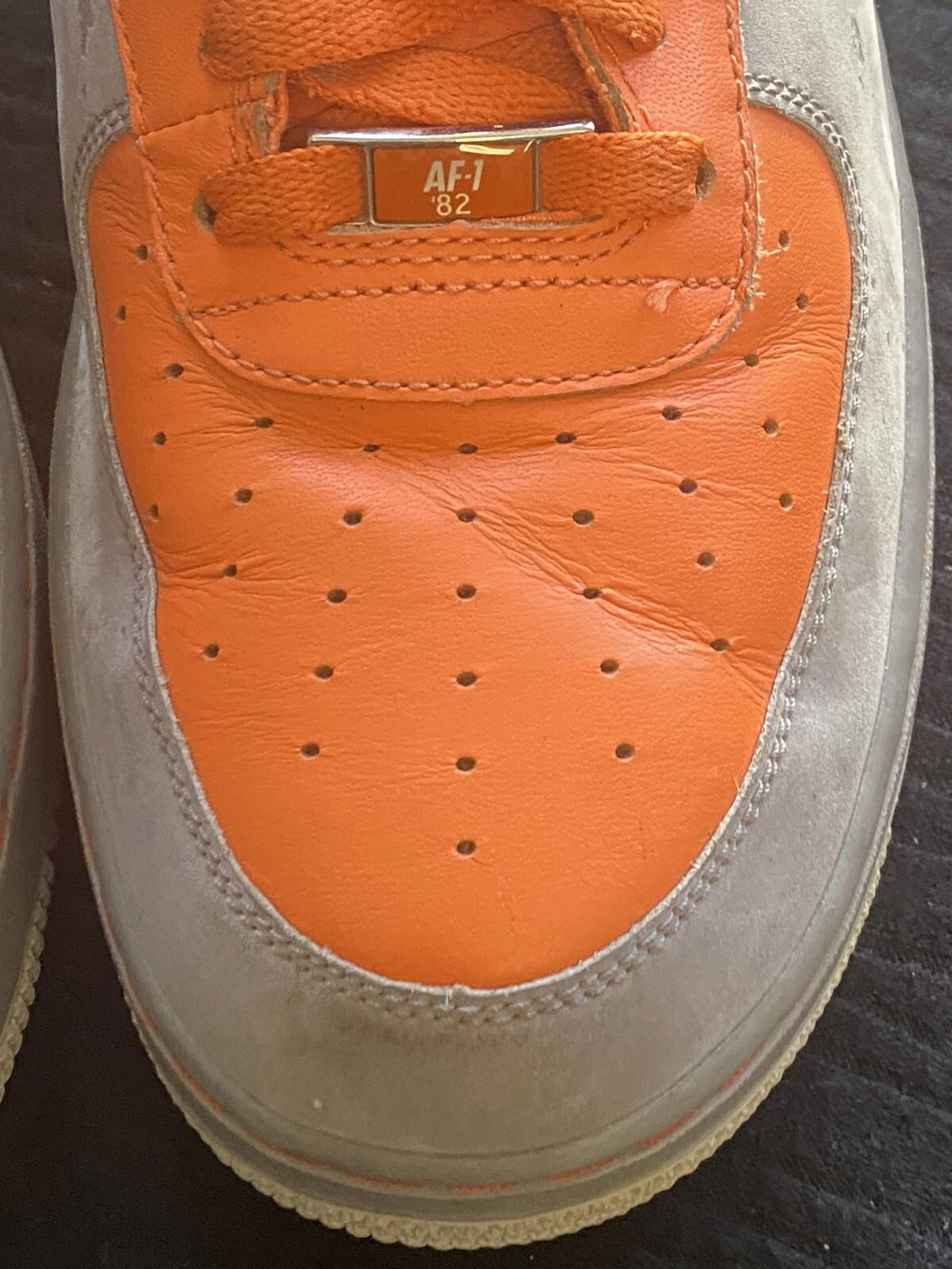 Nike Air Force AF-1 '82 Size 12  Orange Gray Yellow 2007 Low