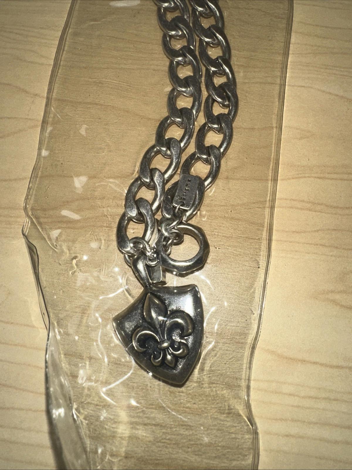Stigma Silver heavy chain necklace-NWT