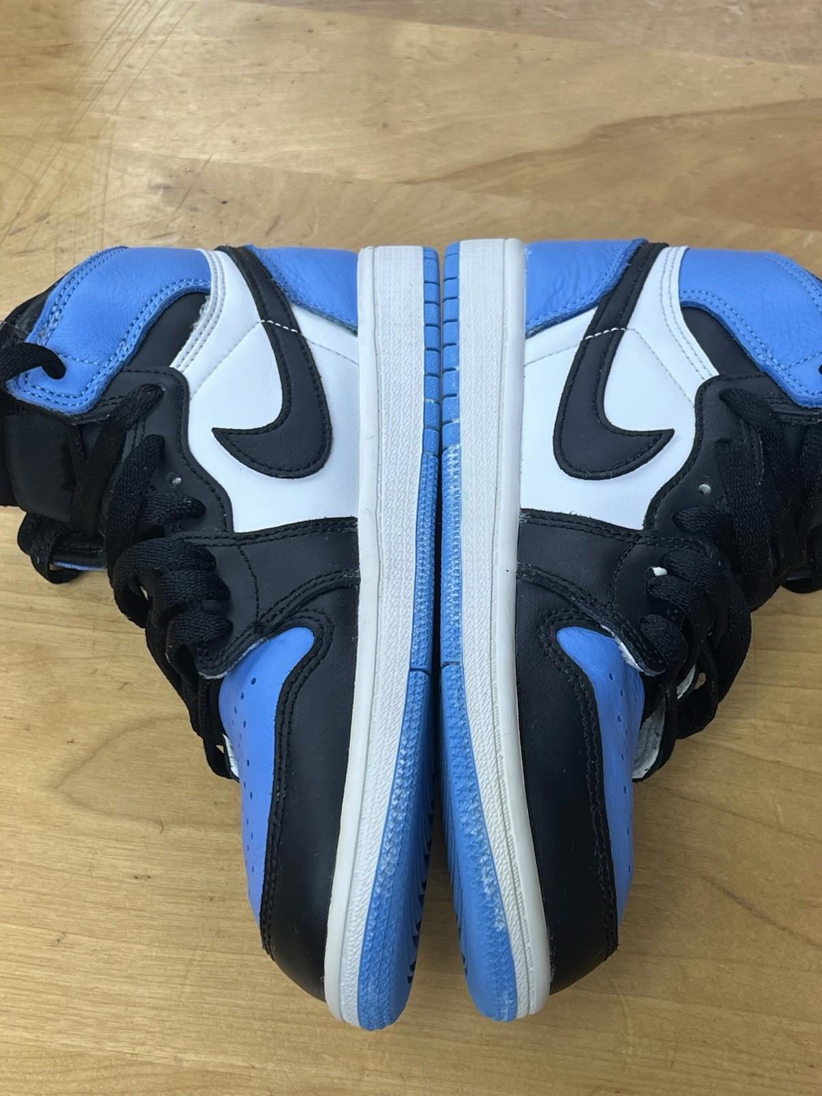 Jordan Air Jordan 1 Mid Shoes Boys  3Y Blue Black Basketball