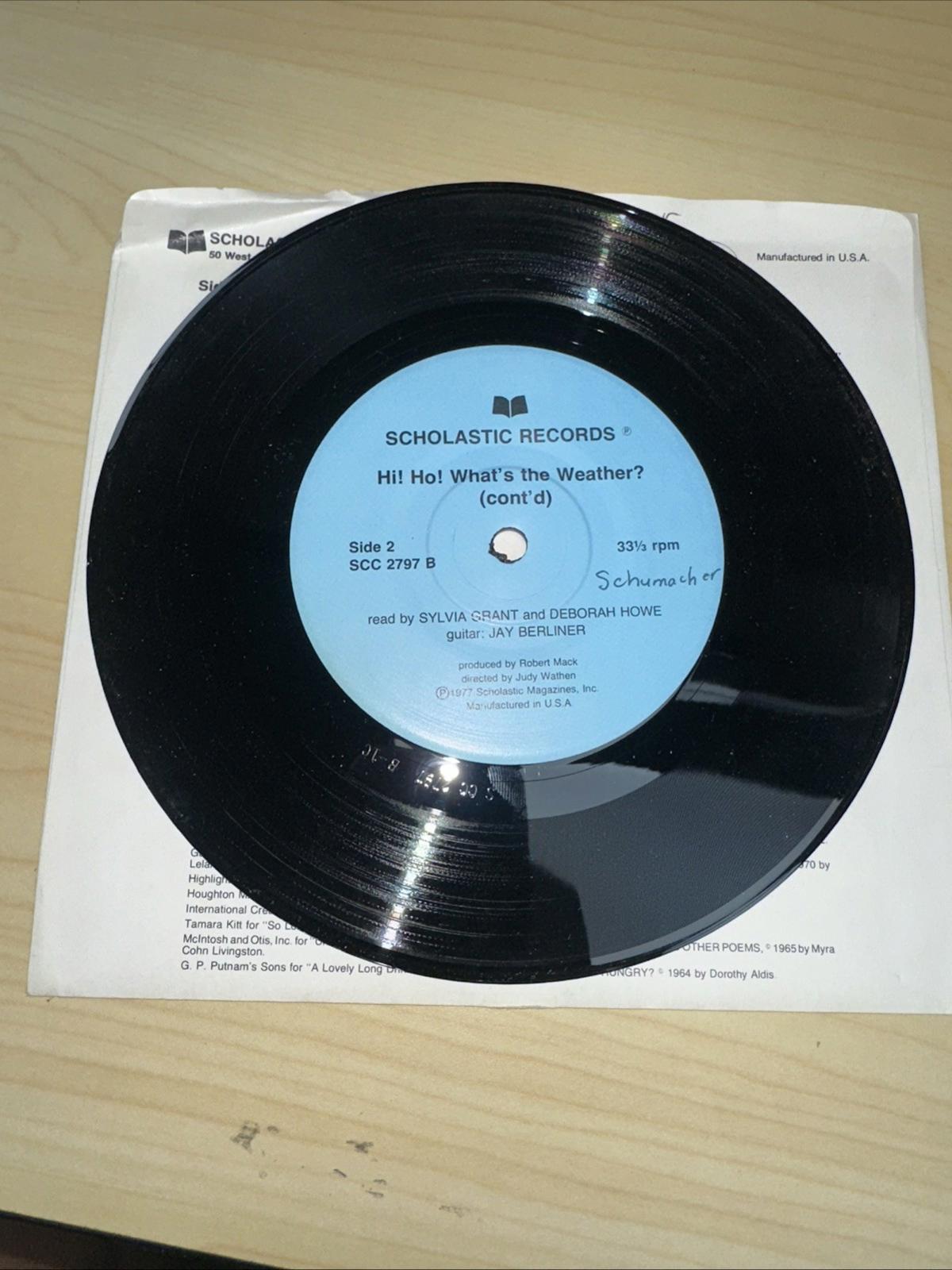 Scholastic Hi Ho What’s The Weather Record