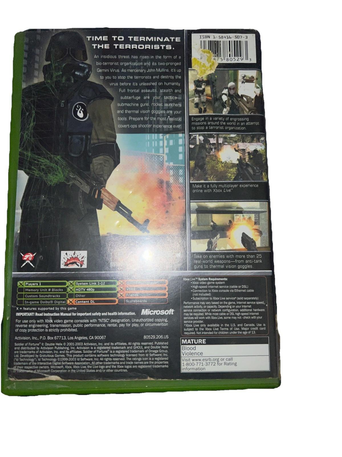 Soldier of Fortune 2-Double Helix - Microsoft Xbox CIB