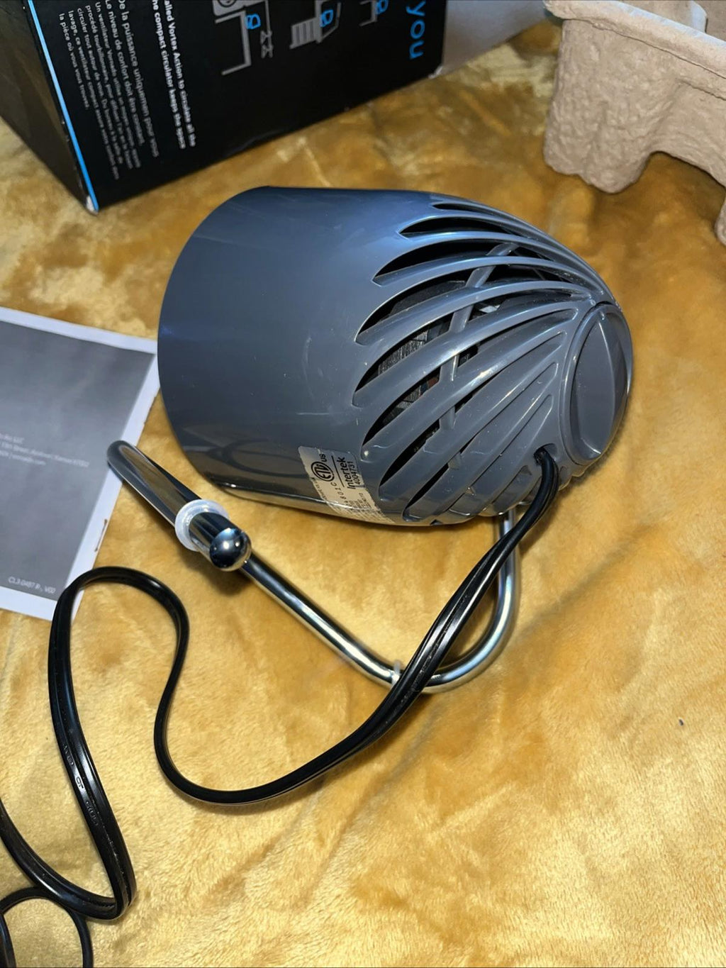 Vornado Pivot 4" Personal Air Circulator Fan Gray CR1028185