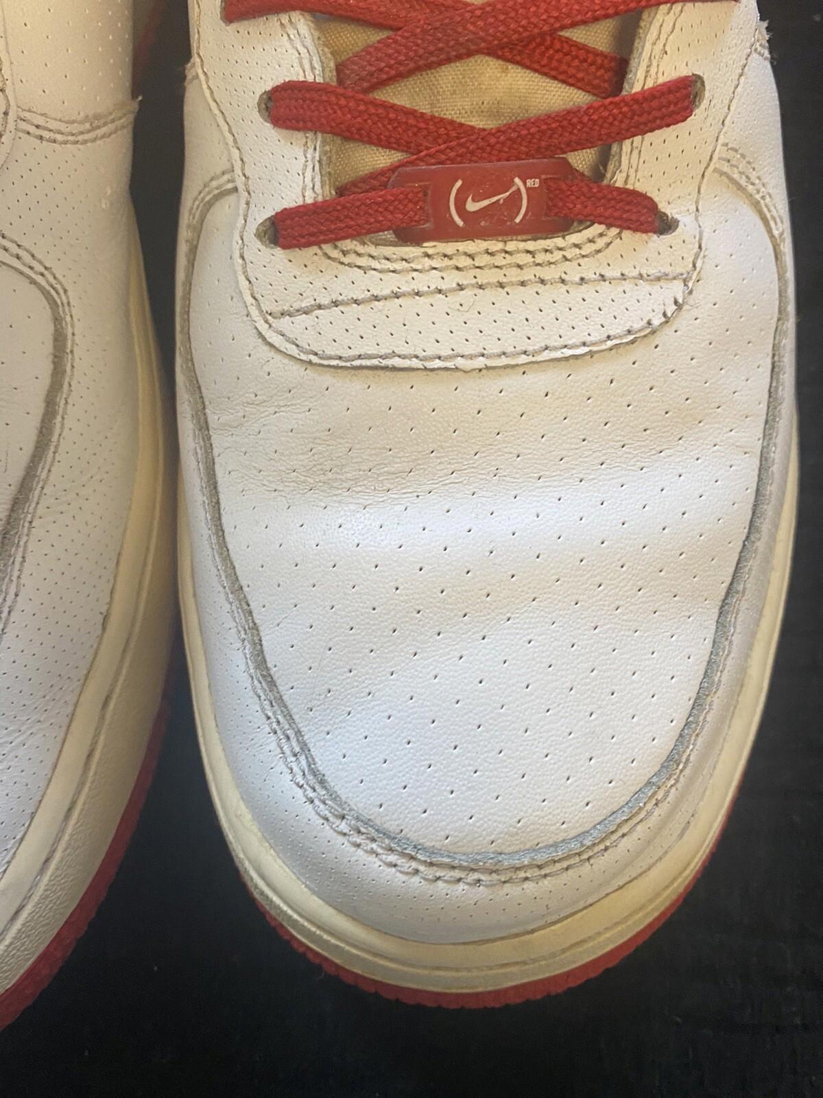 NIKE AIR FORCE 1 MID '07 Size 11 315123105 White/Red Jordan