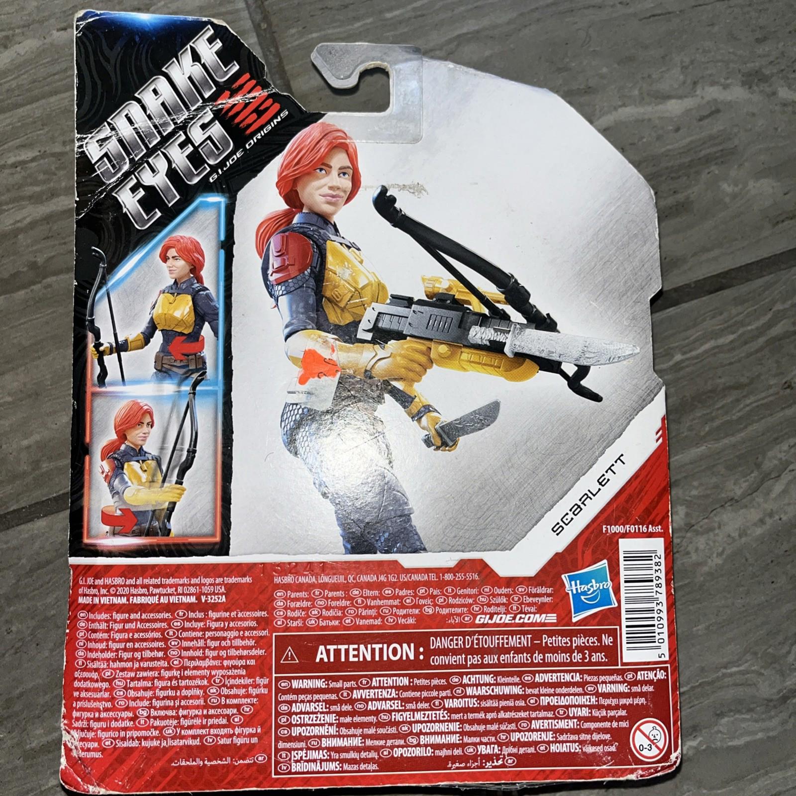 Scarlett G.I. Joe Origins Snake Eyes Movie 6 Action Hasbro