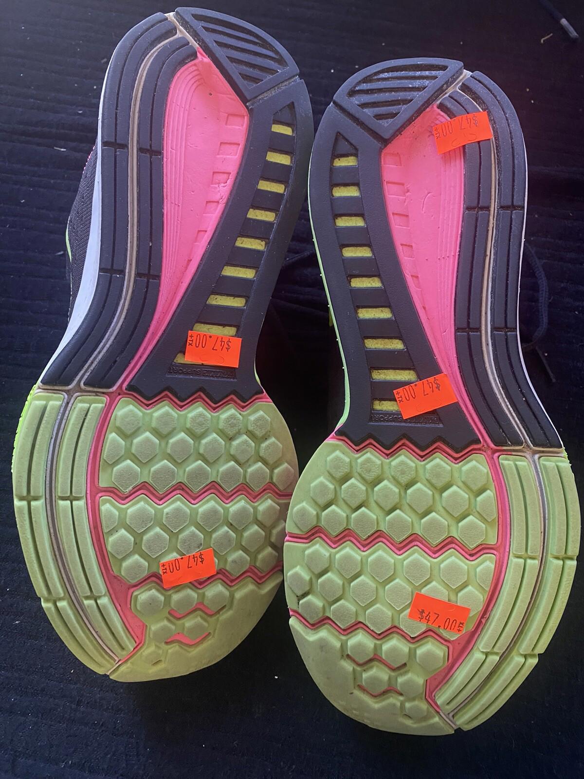 Nike Air Zoom Structure 8 Pink Power Ghost Green Black Volt