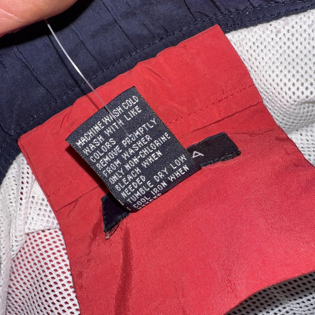 Nautica Mens Swim Trucks Size XL Red, White, Navy Drawstring