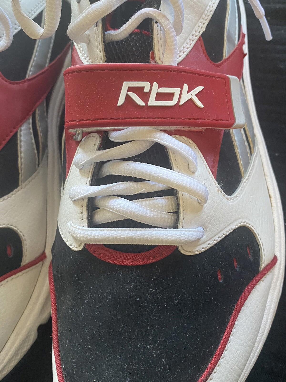 Reebok RB-704 FLU 2-177611 red black white shoes Size 12