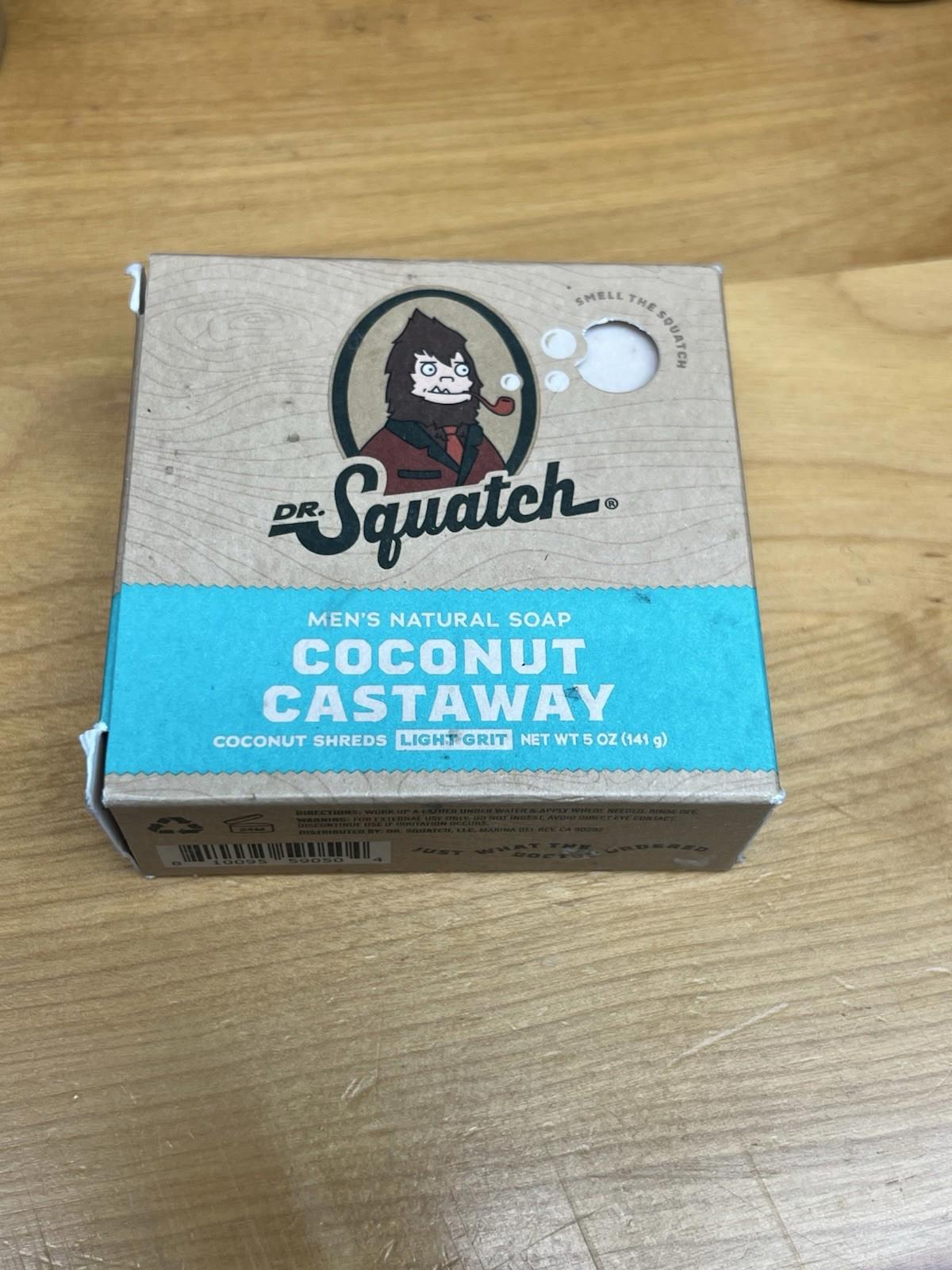 Dr. Squatch Coconut Castaway Men’s Soap 5 oz Brand NEW Seale