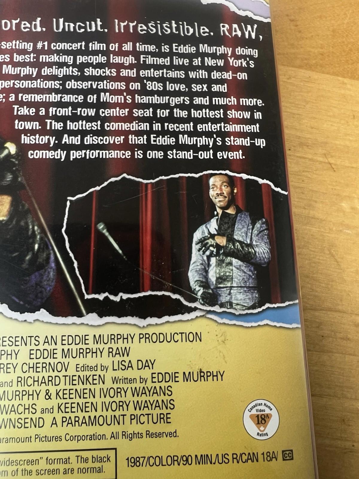 Eddie Murphy Raw (DVD, 1987, Widescreen) Eddie Murphy