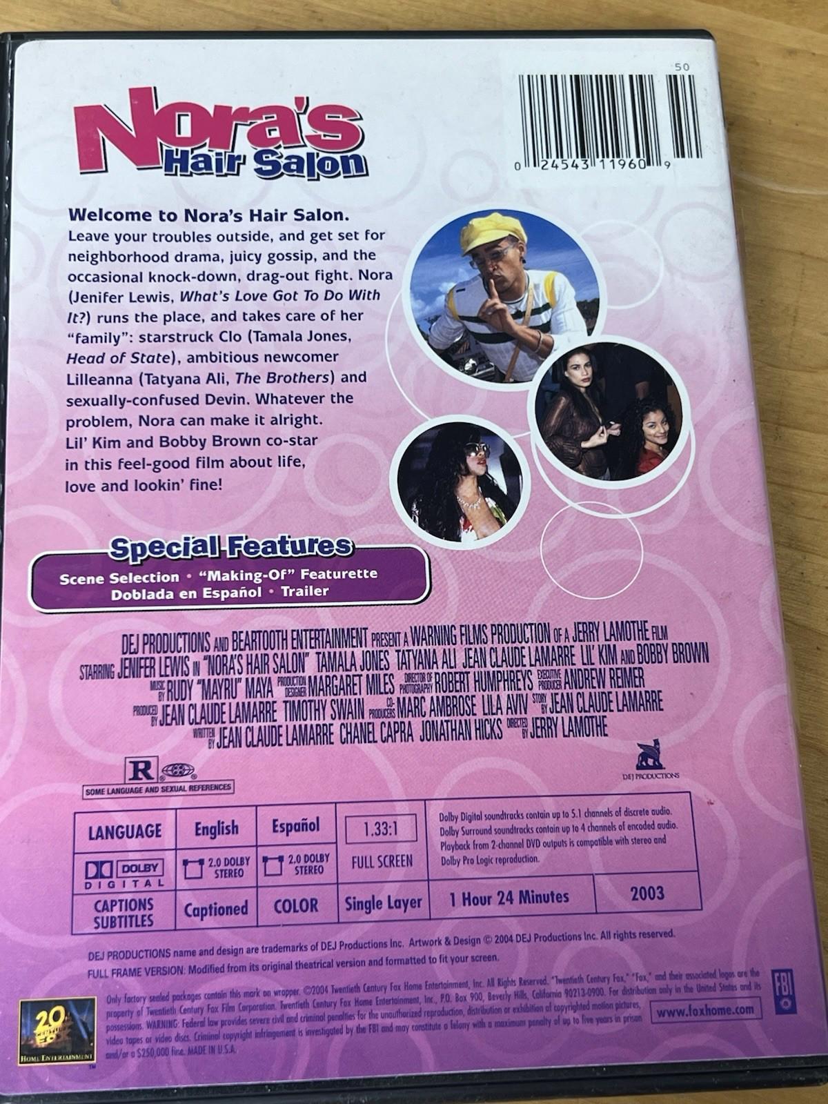 Noras Hair Salon DVD Full Screen Jenifer Lewis Tamala Jones